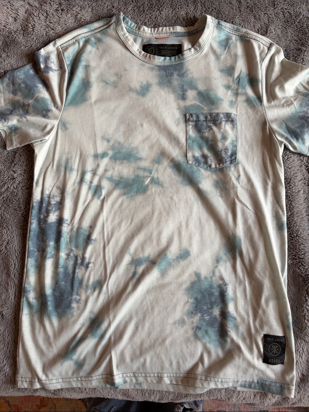 Roark “run amok” tie dye tshirt